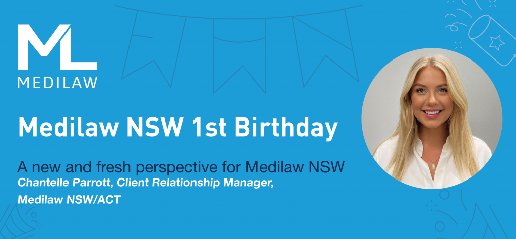 Medilaw NSW/ACT's newest Client Relationship Manager - Chantelle Parrott
