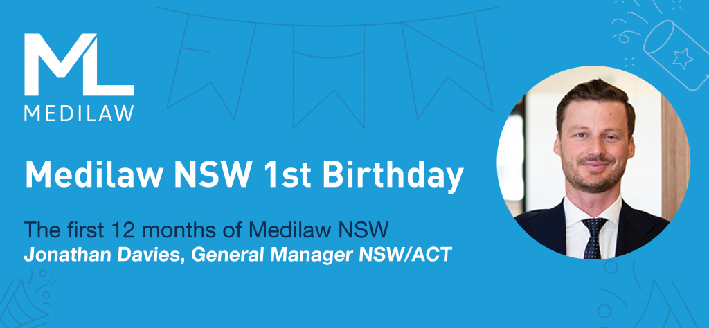(Medilaw NSW's 1st Birthday) The first 12 months of Medilaw NSW and highlights - Jonathan Davies