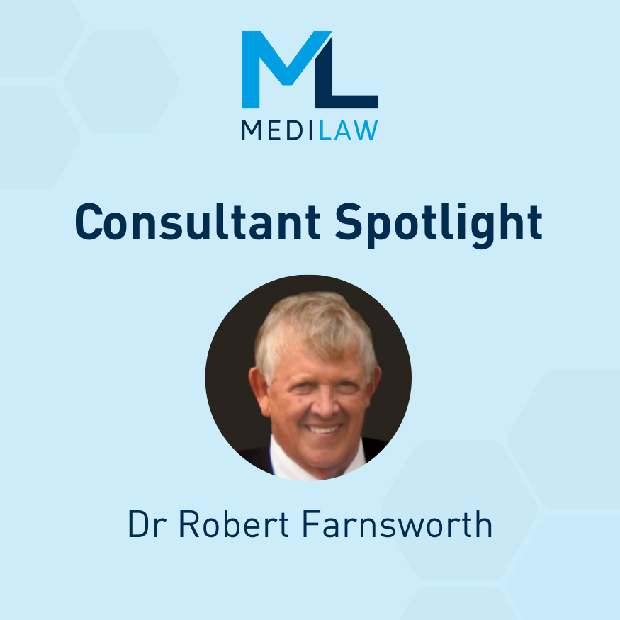 Medilaw’s spotlight doctor of the day: Dr Robert Farnsworth, Orthopaedic Surgeon