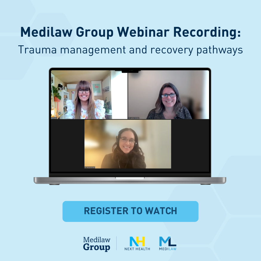 Medilaw Group Webinar Recording: Trauma management and recovery pathways