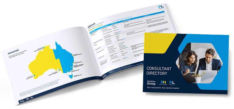 A mock up of the consultant directory booklet